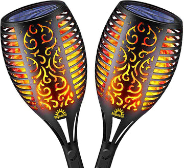 2-Pack: Solar Torch Lights Outdoor
