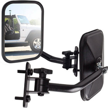 2-Piece Set: Side Mirror Best for 1997-2018 Jeep Wrangler