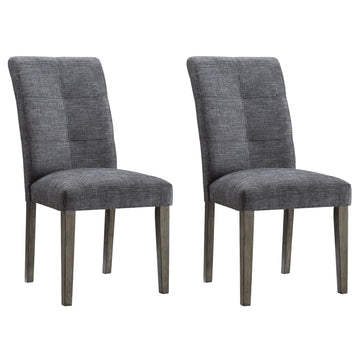 2-Pieces Set: Dining Room Chairs with Solid Wood Legs