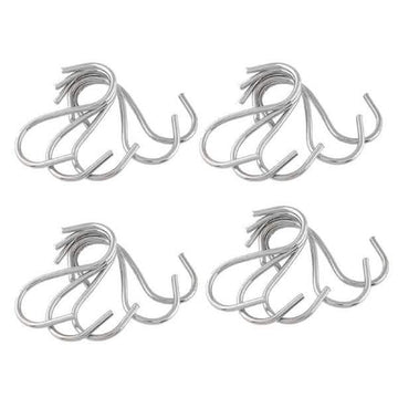 20-Piece: Household Holder Kitchen Stainless Steel S Shaped Hooks