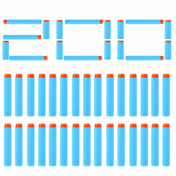 200-Pieces: Compatible Darts Refill for Nerf N-Strike Elite Series