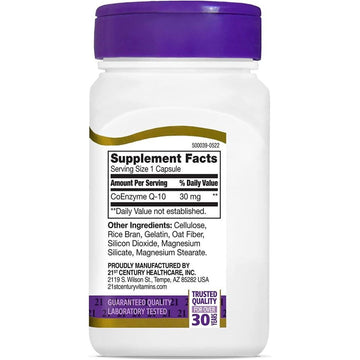 21st Century Co Q10 30 Mg Capsules