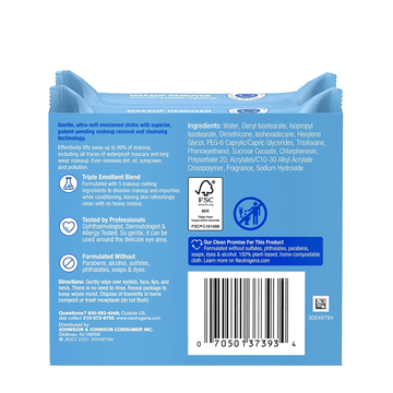 Neutrogena Makeup Remover Face Wipes, Fragrance-Free, Twin Pack (50 Count Total)