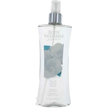 Body Fantasies Signature White Musk Fragrance Body Spray, Clean & Fresh Floral Scent, 8 fl oz