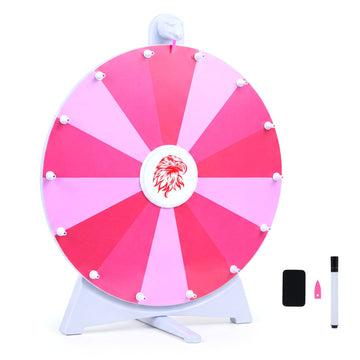 20 Inches 14 Slots Spin Wheel with Blackboard Marker for Prizes