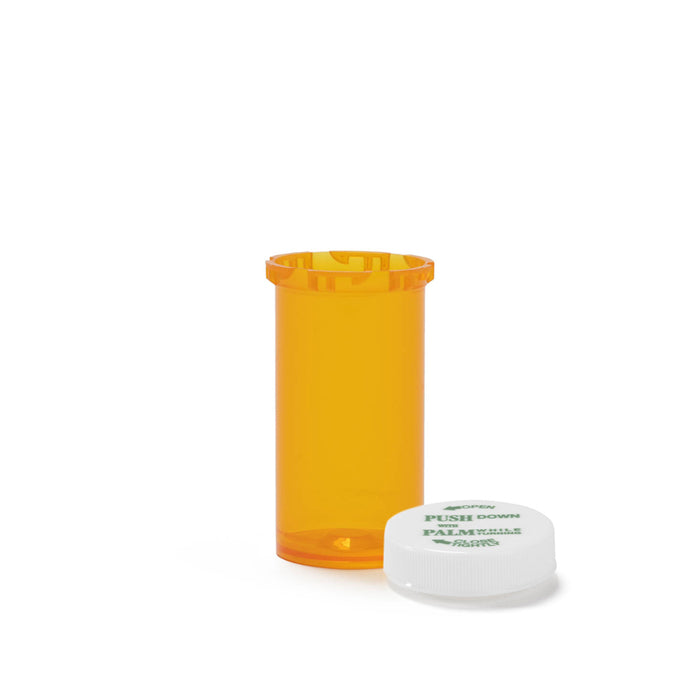 Amber Plastic Vial With Child Resistant  Cap12 Dram 270Ct