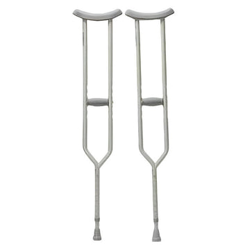 Cardinal Health Push Button Adjustable  Crutches Standard