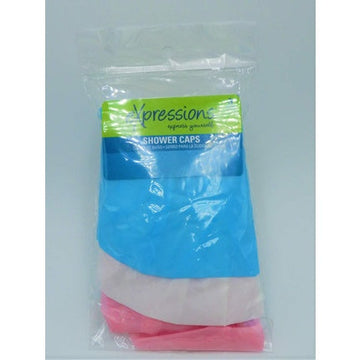 Expressions Shower Caps 3 ct
