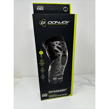 DonJoy Performance WEBTECH Knee Support Brace With Compression Undersleeve: Black, Large