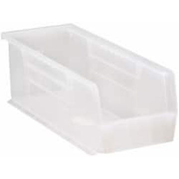 Quantum Storage Systems Ultra Series Stack And Hang 6 Gal. Bin In Clear