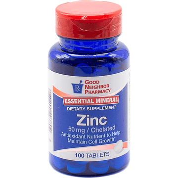 GNP Essential Mineral Zinc 50mg 100 Tablets Dietary Supplement