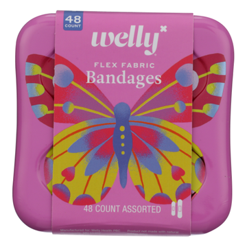 Welly Butterfly Bandages 48Ct