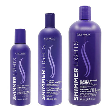 Clairol Professional Shimmer Lights Blonde Toning Shampoo, 8 Oz