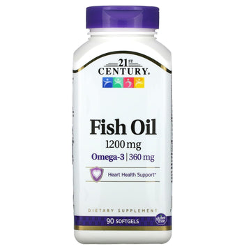 21st Century Fish Oil 1200 mg – Maximum Strength Softgels