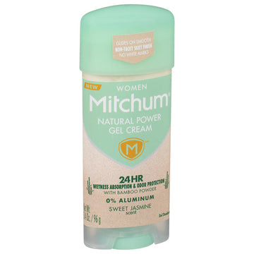 Mitchum Natural Power Gel Cream For Women, Sweet Jasmine - 3.4 Oz