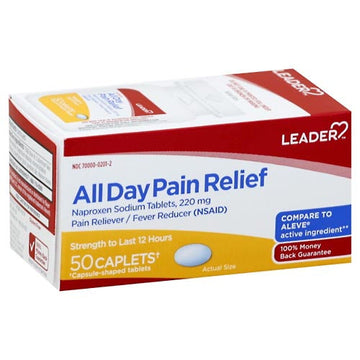 Leader™ All Day Pain Relief – Naproxen Sodium 220 mg (Caplets)