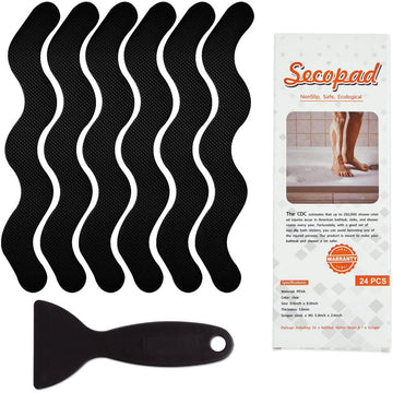24-Piece: Safe Tub Strips Adhesive Non-Slip Shower Stickers Set
