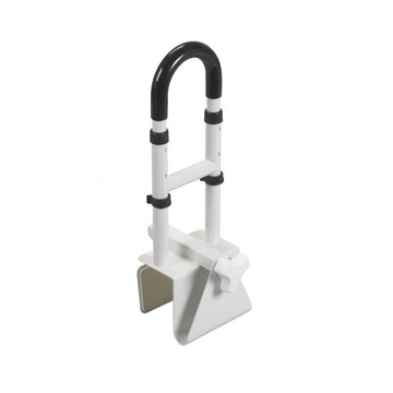 Drive Medical Adjustable Height Bathtub Grab Bar Safety Rail White