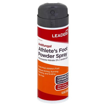 Leader Antifungal Athletes Foot Powder Spray - 4.6 Oz