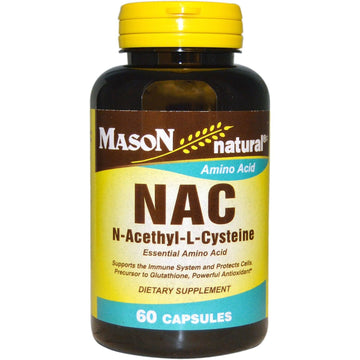 Mason Natural® NAC (N-Acetyl-L-Cysteine) - 500 Mg - 60 Capsules