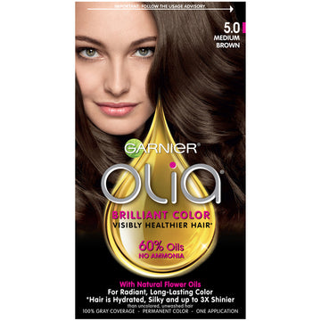 Garnier Olia Brilliant Color Medium Brown  Hair Color Kit