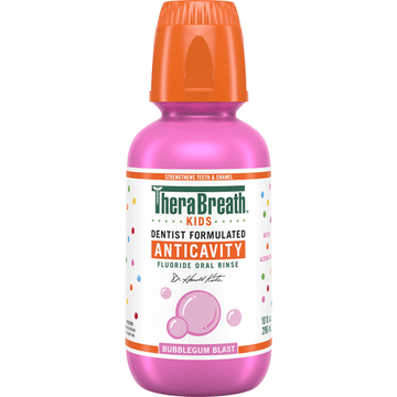 TheraBreath™ Kids Anticavity Fluoride Oral Rinse – Bubblegum Blast (16 Fl Oz)