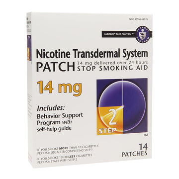 Habitrol Nicotine Transdermal System Stop Smoking Aid Patch, Step 2, 14 Mg