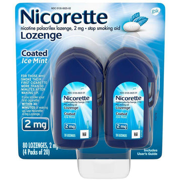 Nicorette Stop Smoking Aid, 2 Mg, Lozenge, Ice Mint