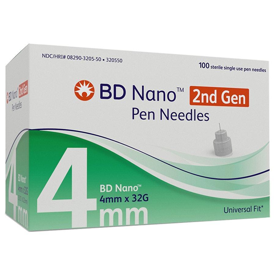 BD Nano 2nd Gen Pen Needles 32Gx4mm 100ct