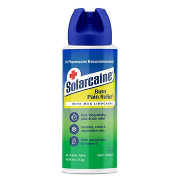 Solarcaine Burn Pain Relief With Max Lidocaine, 4 Oz