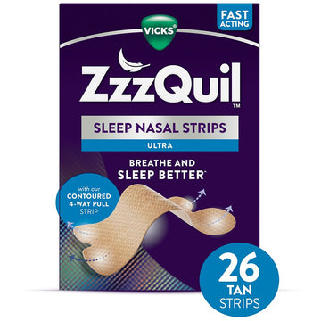 Vicks ZzzQuil  Sleep Ultra Nasal Strips 26Ea