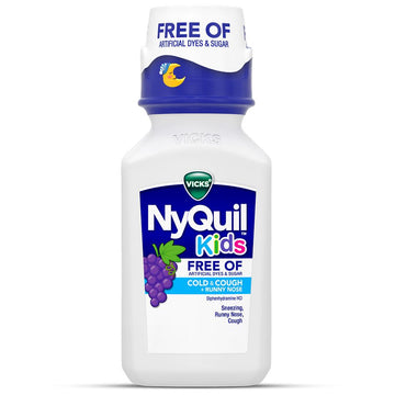 Vicks® NyQuil™ Kids Nighttime – Honey Flavor (Artificial Free Formula)