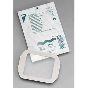 3M Tegaderm 2-3/8'' X 2-3/4'' Transparent Film Frame Style Dressings 50