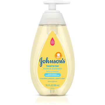 Johnson's Head-To-Toe Tearless Gentle Baby Wash & Shampoo, 10.2 Fl. Oz