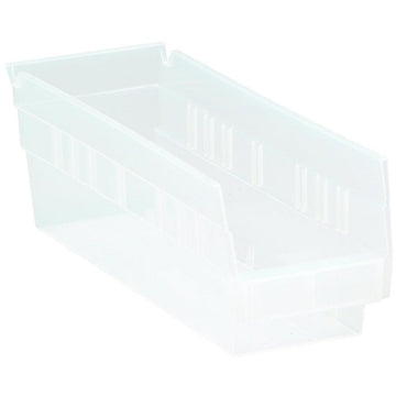 Regency Space Solutions Quantum Storage Systems Shelf Bin, Clear, Polypropylene,4 In QSB101CL