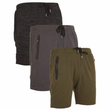 3-Pack: Men's French Terry Shorts with Zippered Pockets