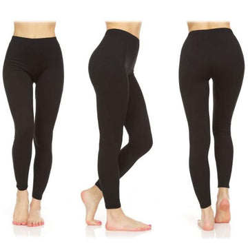 3-Pack: Women's Everyday Super Soft Slimming Brush Leggings