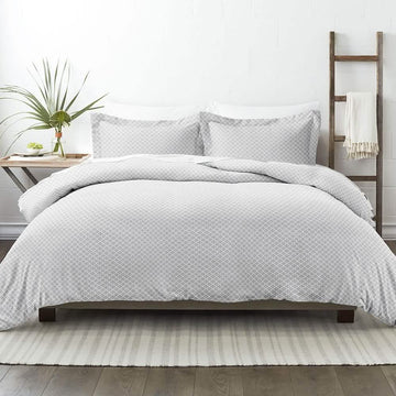 3-Piece: Quatrefoil Patterned Duvet Cover Set
