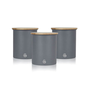 3-Piece Set: Swan Nordic Canisters