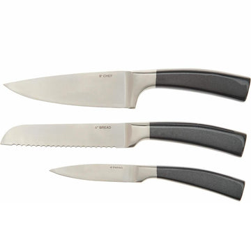 3-Piece: Valerie Bertinelli SS Metallic Knife Set