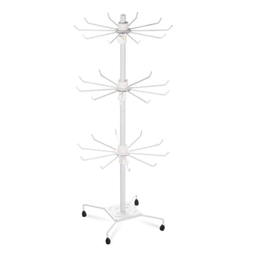 3-Tier Metal Jewelry Rack 30-Hook Necklaces Bracelets Display Stand