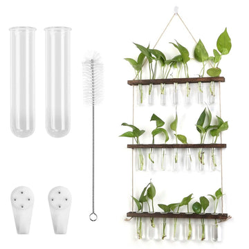 3-Tier Wall Hanging Glass Tube Planter