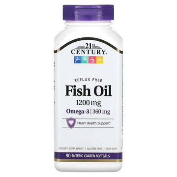 21st Century Fish Oil 1200 Mg Enteric Coated Softgels 90Ct