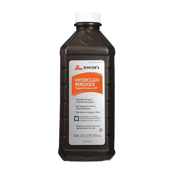 Swan Hydrogen Peroxide Antiseptic Topical Solution, 16 Oz
