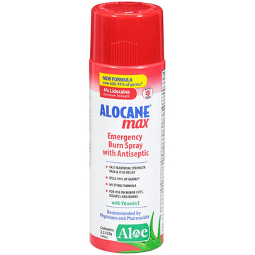 Alocane Max Emergency Burn Spray With Antiseptic  3.5 Fl  Oz