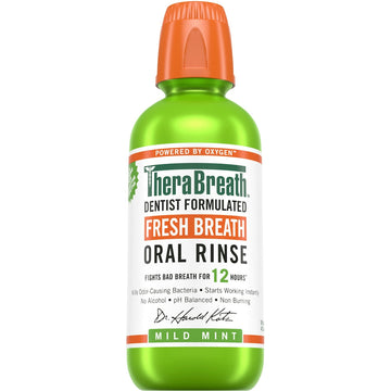 TheraBreath Oral Rinse, Fresh Mild Mint - 16 Fl Oz