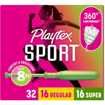Playtex Sport Tampons, Super and Regular Multi-Pack - 32 ct