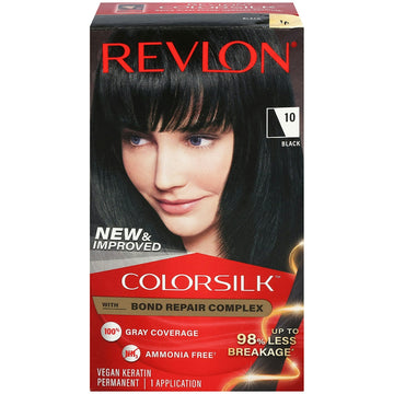 Revlon Beautiful Color Permanent Hair Color, 010 Black, 1