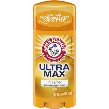 Arm & Hammer Ultra Max Antiperspirant Deodorant, Unscented, 2.6 oz (Invisible Solid)