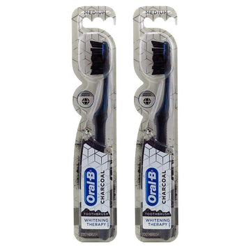 Oral-B Toothbrush Charcoal Medium Whitening Therapy